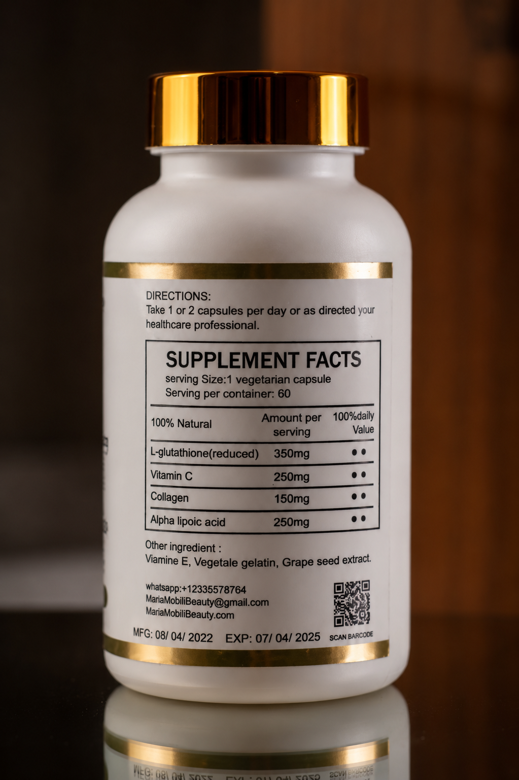 Glutathione &amp; Vitamin C Capsules MMB™